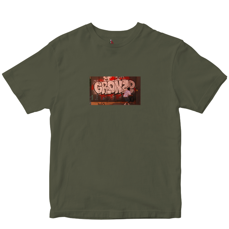 Gronze - [C OUI] Tee Dark Olive